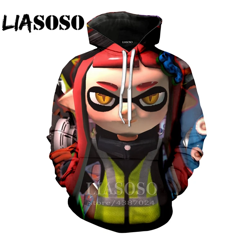 21 Забавные толстовки рок уличная 3D принт Мужской Топ костюм wo Мужской Топ Splatoon harajuku толстовка модная рубашка аниме мультфильм E377 - Цвет: 21
