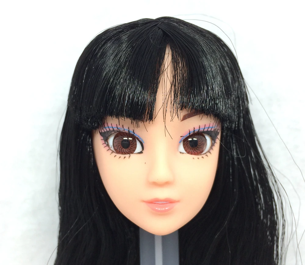 1 шт. модные аксессуары для куклы NK черные волосы 3D глаза Barbie Kurhn лучший подарок