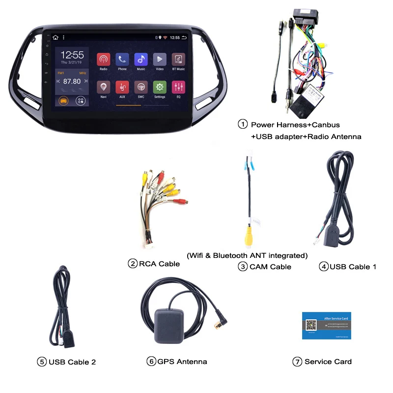 2G ram 32G rom 9 дюймов Android 8,1 для Jeep Compass автомобильный gps навигация Радио Аудио мультимедийная система