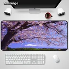 Коврик для мыши Mairuige с изображением большого дерева и опавшей листьев, игровая мышь большого размера 90x40, резиновый коврик для мыши сделай сам для компьютера, ноутбука