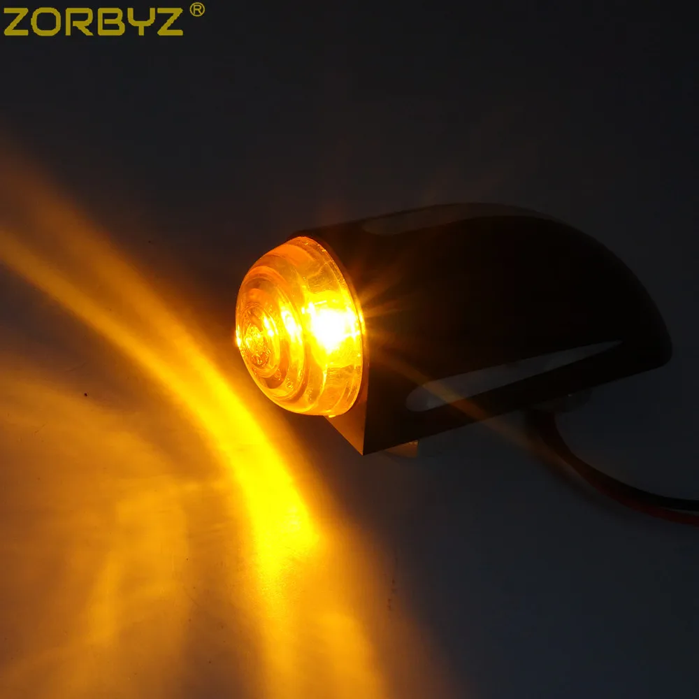 ZORBYZ мотоциклетный черный светильник с ЧПУ краями и полупулями для кафе гоночного