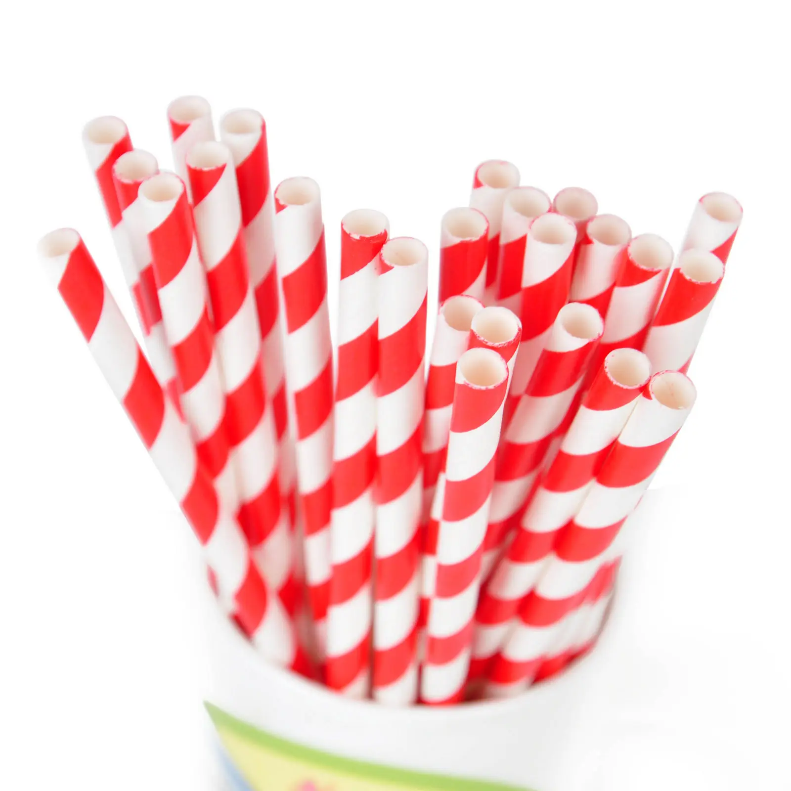 25 шт красочные шеврон для украшения Полосатые Бумажные соломинки свадьбы дня