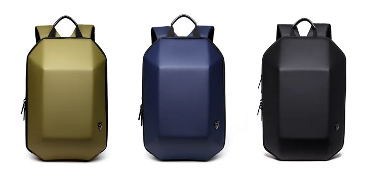 Brand Men Hard Shell Backpack Anti Theft Travel Creative Alien Casual Laptop Waterproof Back Pack Teenage School Bags Boy OZUKO