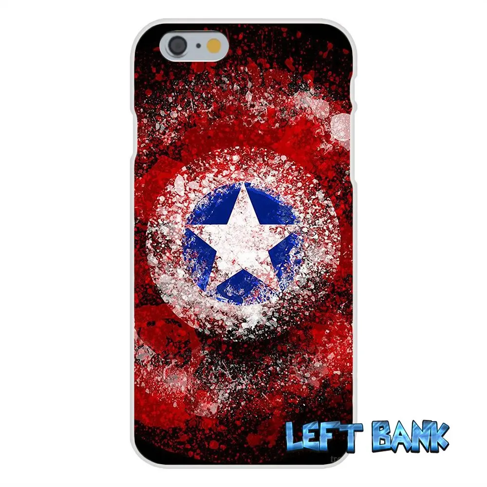 Супер герой Капитан Америка щит Мягкий Силиконовый ТПУ Прозрачный чехол для Samsung