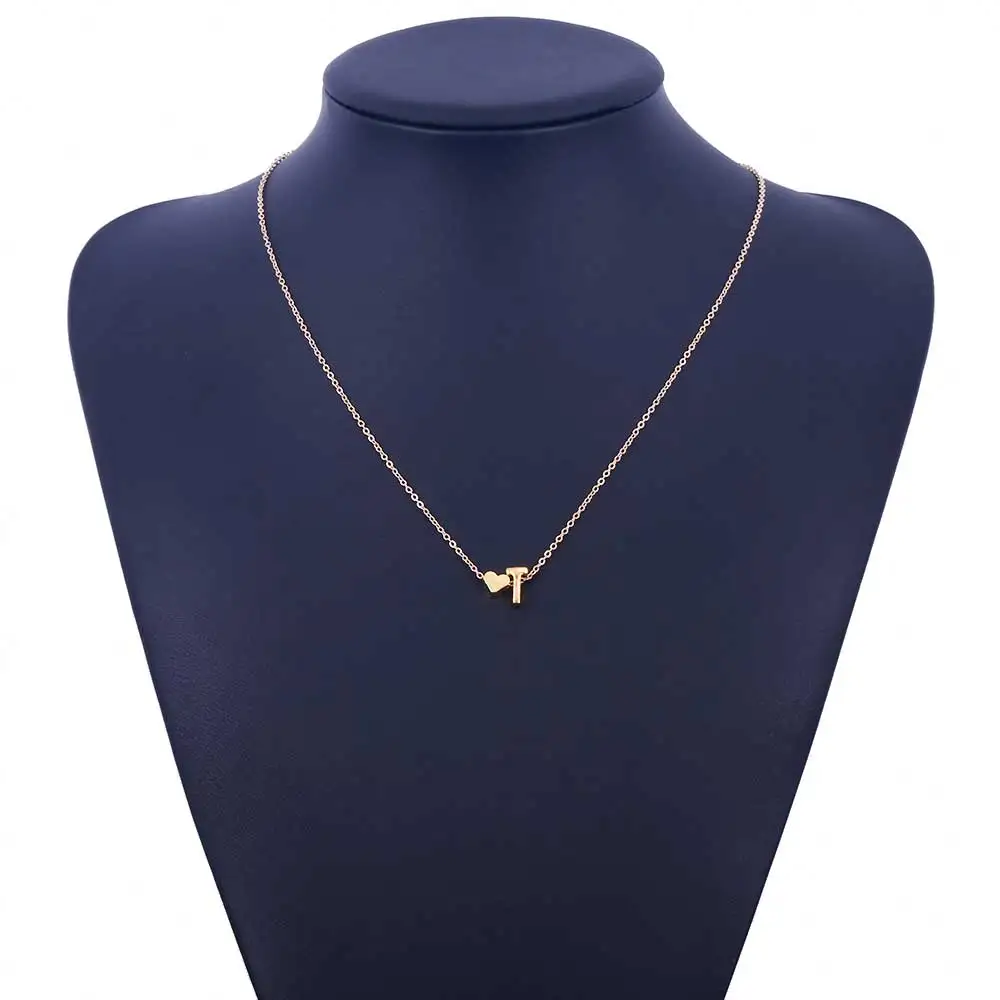 Женское ожерелье с буквенным алфавитом KISSWIFE подвеска сердечком и надписью