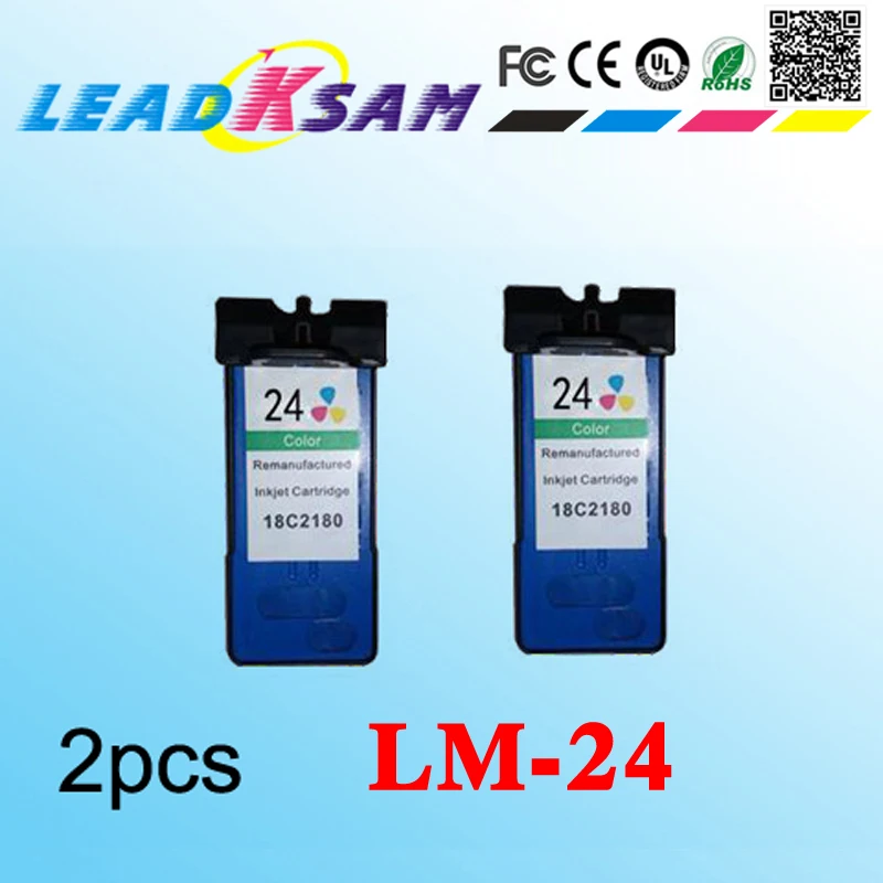 2X цветные стандартные чернильные картриджи совместимые с lexmark24 для X3530 X3550 X4550 X4530