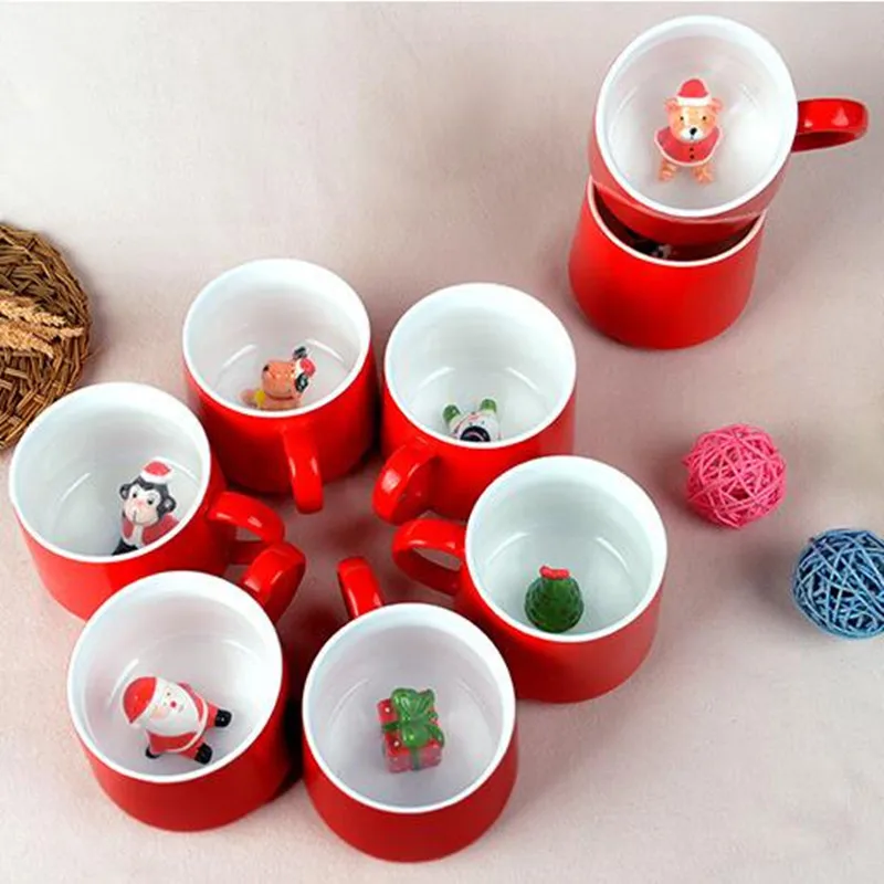 Акция! 400 мл 3D милая мультяшная трехмерная кофейная чашка с животными