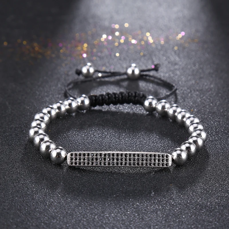 Новое поступление плетеные браслеты на запястье инкрустированные Фианитами