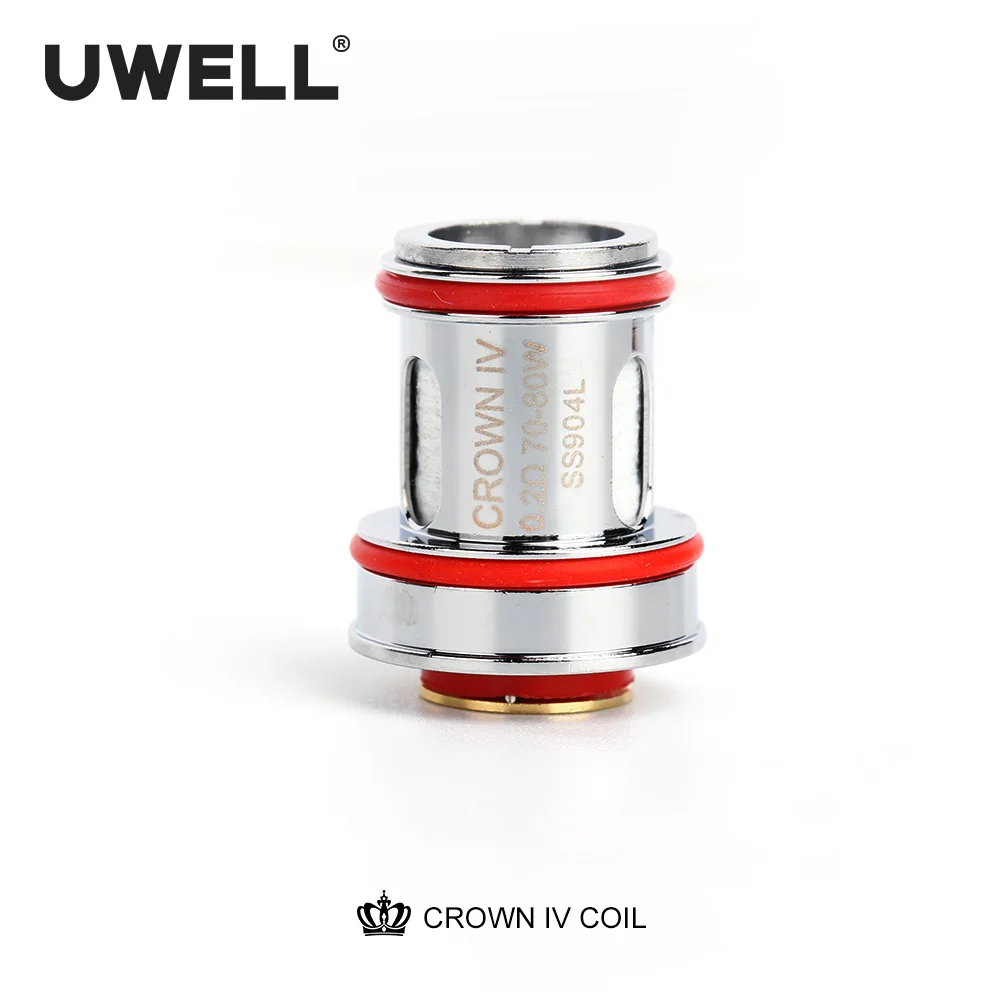 UWELL 4 шт./упак. Crown Сменная катушка с двойной сеткой SS904L UN2 Головка катушки 0 2/0 23/0 Ом