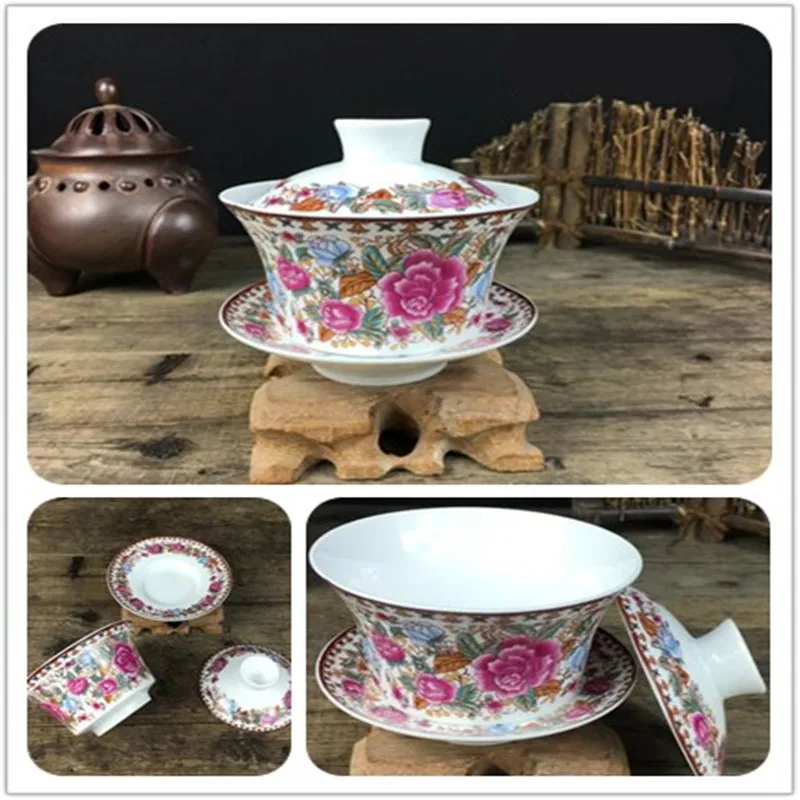 2020 горячая Распродажа 200 мл китайский ручная роспись Чайный сервиз Tureen Dehua