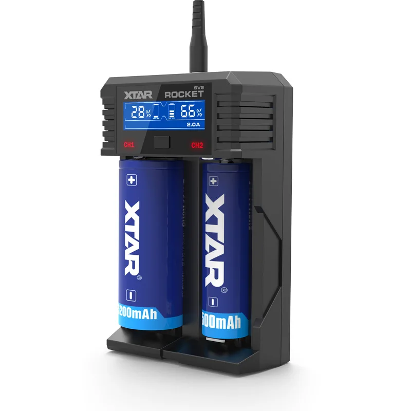 XTAR SV2 0.25a 2a Универсальный ЖК дисплей Ni MH литий ионный аккумулятор зарядное