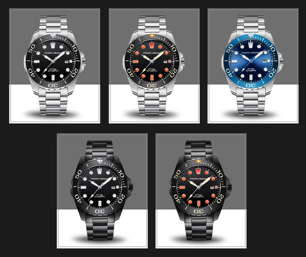 PAGANI DESIGN Men Watches Automatic Mechanical Watch Tourbillon Sport Casual Business Fashion Wrist Black Relojes Hombre | Наручные часы