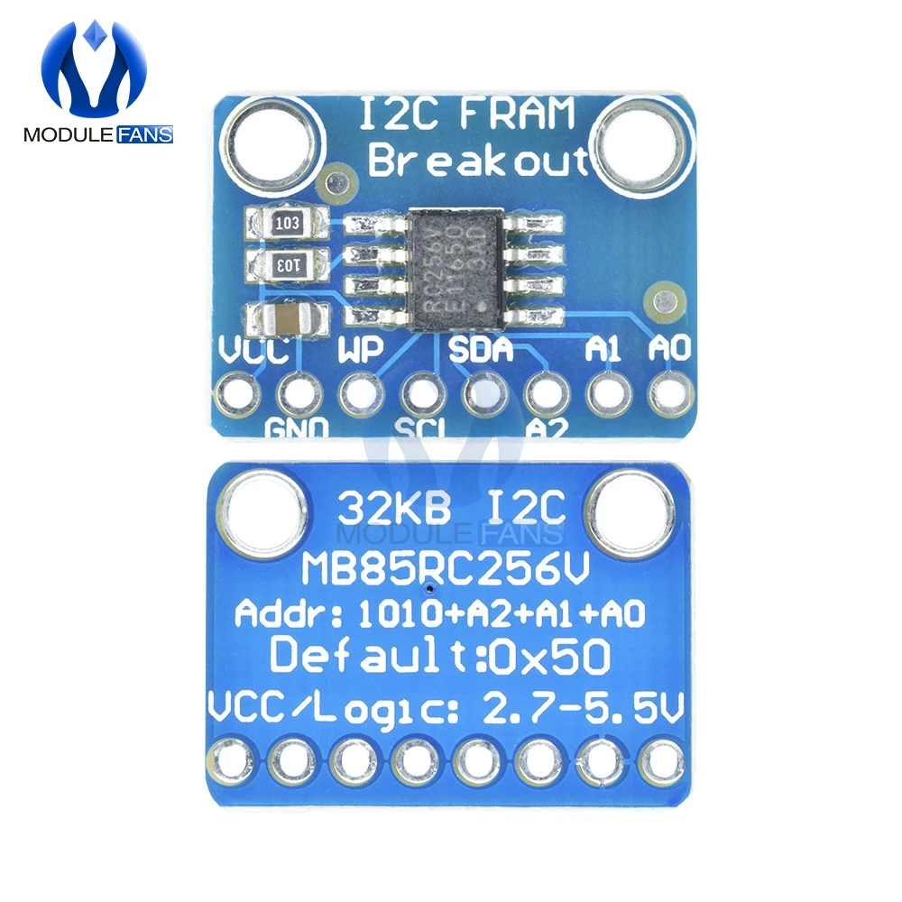 MB85RC256V 32KB FRAM Breakout Board Memory IC инструмент разработки для IoT sensor портативное носимое устройство энергонезависимое