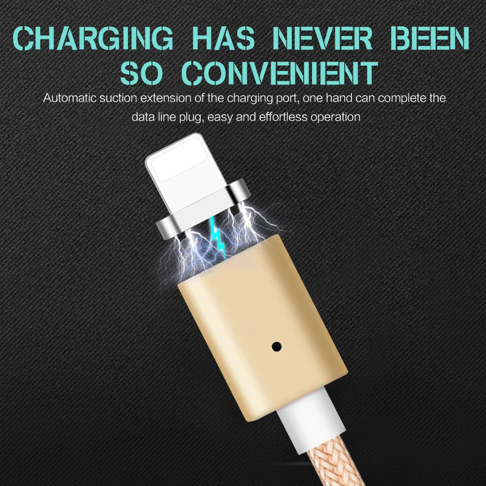 SUPTEC 1 м Магнитный кабель USB для iPhone X 8 7 6 Plus Тип-C &amp Micro зарядное устройство адаптер