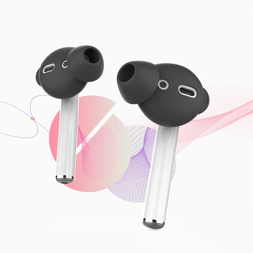 3 пары для Airpods, чехол для ушей, силиконовые наушники, наушники, крючок для ушей+ чехол для хранения, чехол для Airpods, 2 аксессуара для наушников