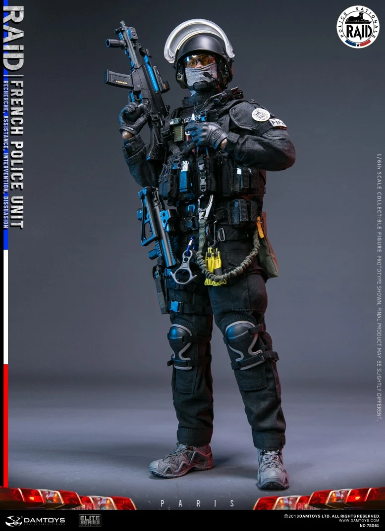 DAMTOYS 1/6 солдат, фигурка французского полицейского отряда, рейд в Париж, коллекция, фигурка, куклы
