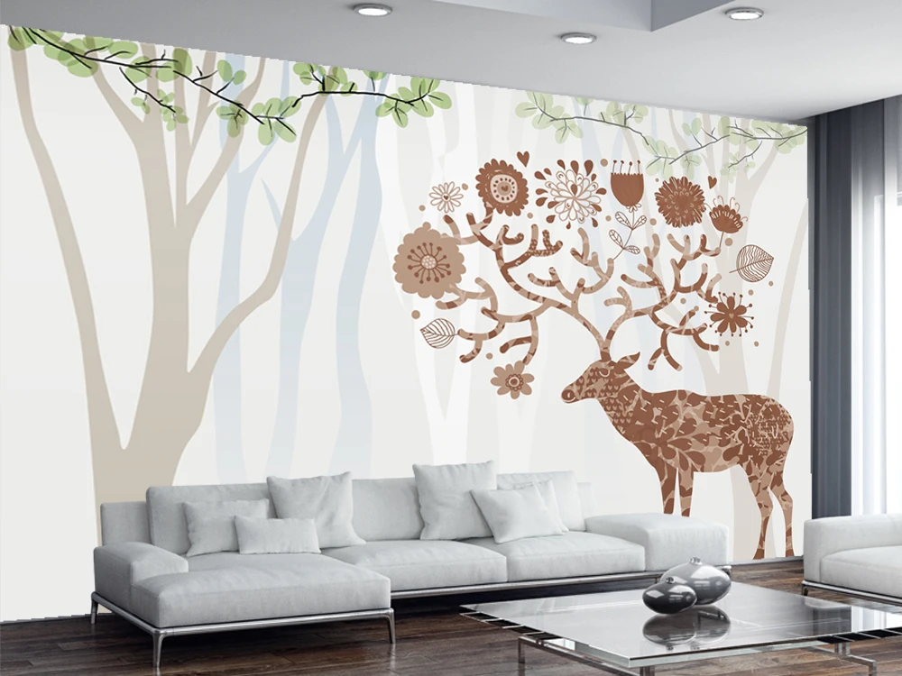 Пользовательские обои 3d фото природа современное пространство Настенная