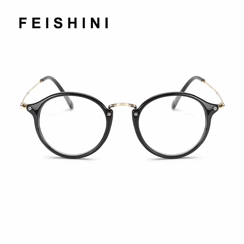 Оправа для очков Feishini 2019 мужчин и женщин оптическая круглая оправа близорукости