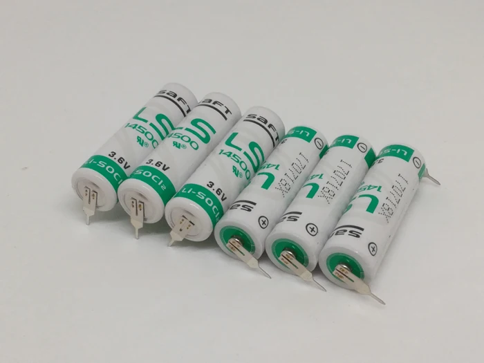 

18pcs/lot New Original SAFT LS14500 3.6V 2600MAH size AA Thionyl Chloride Industrial lithium battery plc batteries With Two Tabs