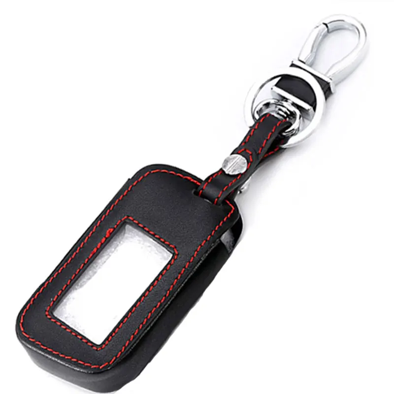 Leather Starline A93 Car Key Case for A39 A63 Two Way Alarm Remote Controller LCD Transmitter KeyChain | Автомобили и мотоциклы