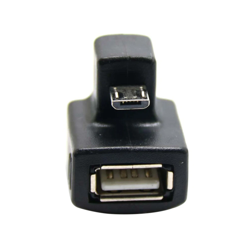Женский удлинитель адаптер с конвертером Micro USB OTG к 2 0 Новый вверх вниз угловой 180