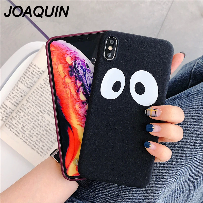 Cartoon Lovely Panda Eyes Phone Case for iPhone 6 6S 7 8 Plus X XR XS MAX Silicone Touch Soft TPU Back Cover Bag Capa |