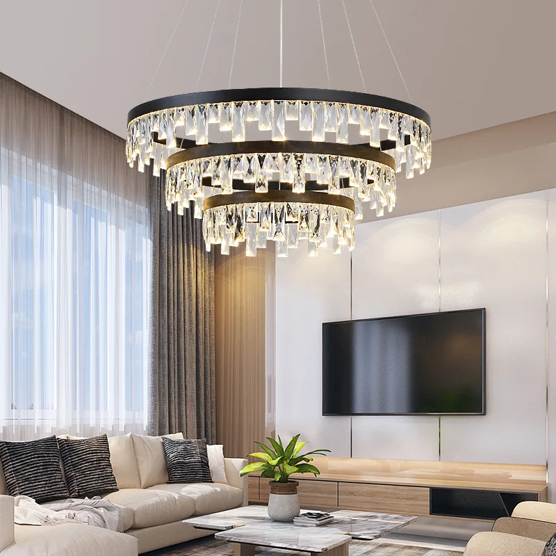 

American Style Retro Chandeliers LED Crystal Lighting For Living Room Bedroom Hall Hotel Restaurant Dining Room Fashion DHL