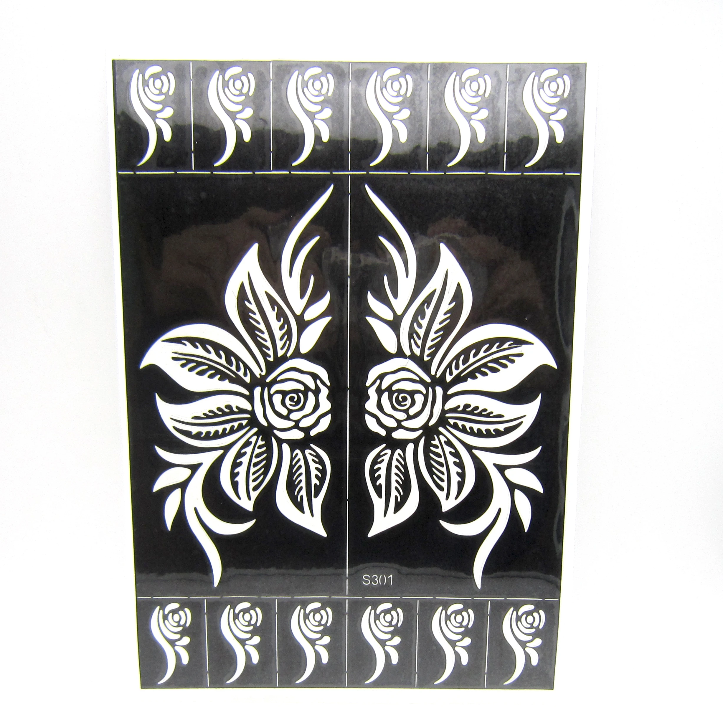 6 шт. трафареты для татуировки ног 24x16 5 см|tattoo stencil|henna tattoo stencilstattoo airbrush stencil |