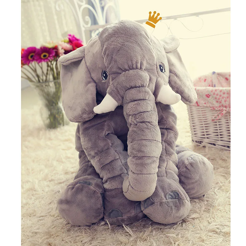 

Kawaii Soft Elephant Plush Toys Decorative Pillows Animal Stuffed Dolls Plush Elephant Pillows Children Girls Kids Toys 40 CM
