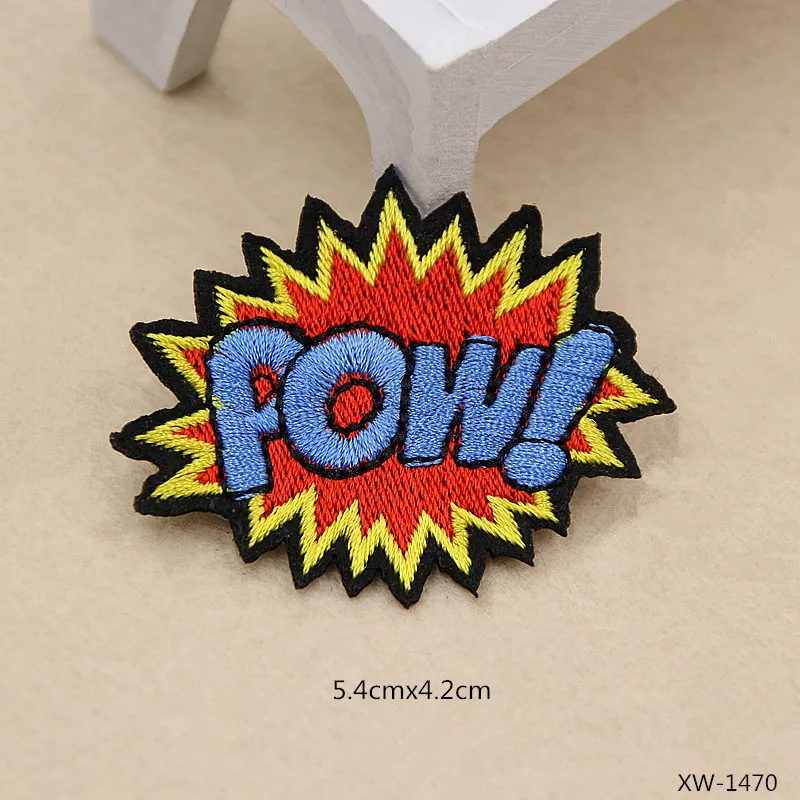 Надпись OMG WOW Cool Oops Boom Yeah Love Pow вышивка нашивки для одежды гладить на одежде Сумка Аппликации значок полосы стикер