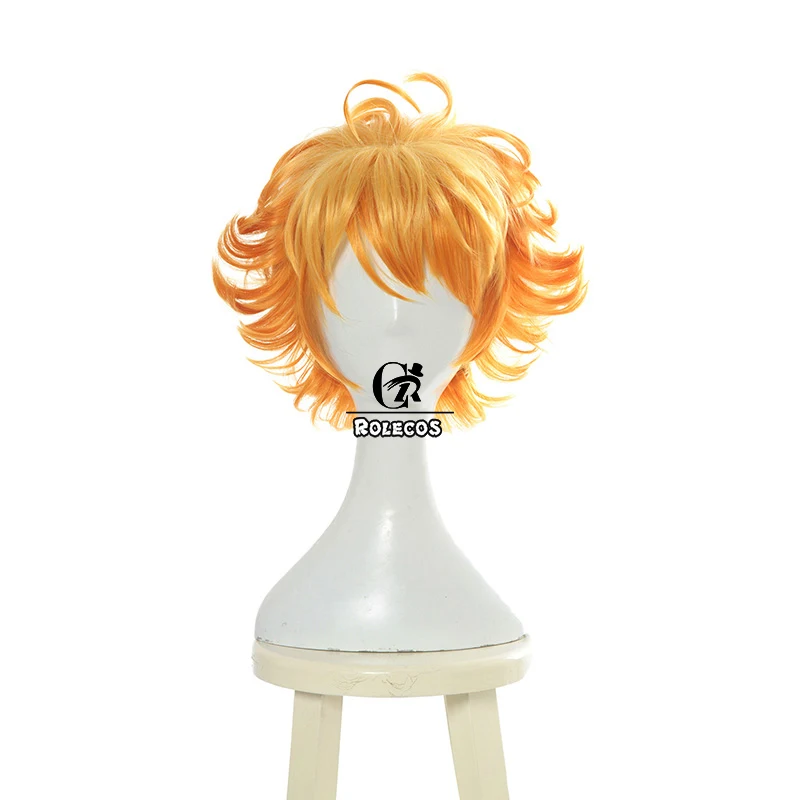 Rolecos аниме The Promised Neverland Emma косплей волос Yakusoku no Neverland Косплей головные уборы для девочек женские синтетические волосы - Цвет: Emma