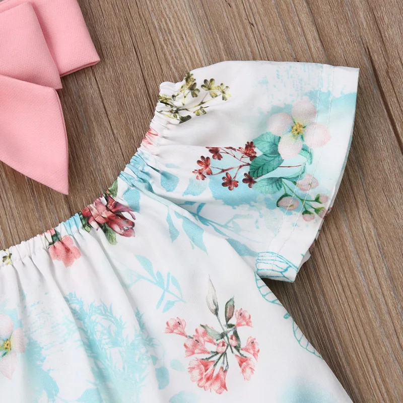 Новинка набор детской одежды Pudcoco для новорожденных девочек топы с коротким