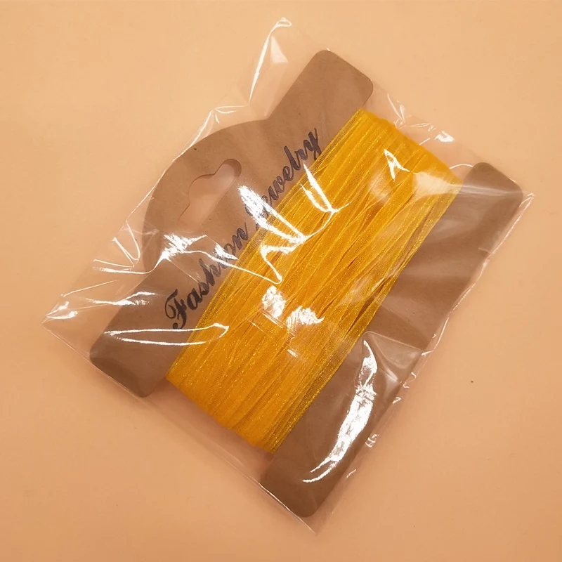 Лента шифоновая Прозрачная Кружевная шириной 3 мм 20 метров | Ленты