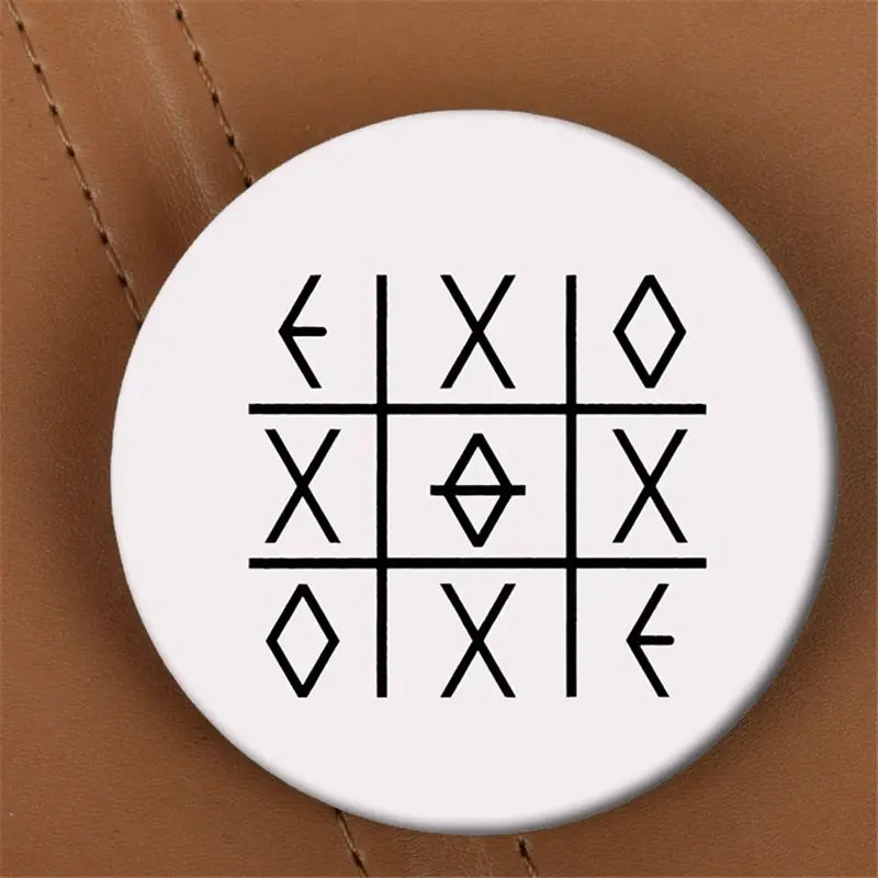 EXODUS White Youpop EXO EXO-K EXO-M EXODUS PLANET#2 альбом брошь K-POP значок аксессуары для одежды шляпа украшение для рюкзака HZ1576 - Окраска металла: EXODUS White