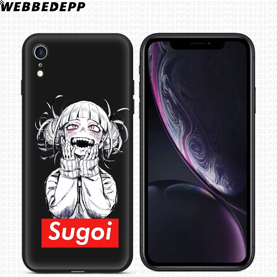 WEBBEDEPP Sugoi Senpai Anime waifu Soft Silicone Case for iPhone 11 Pro Xr Xs Max X or 10 8 7 6 6S Plus 5 5S SE |