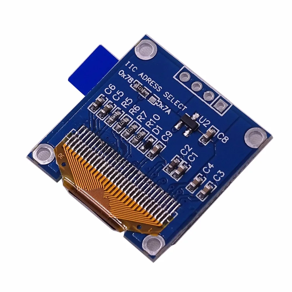 4pin 0 96 OLED белый/синий/желтый синий дюймов 128X64 дисплей модуль для &quotIIC I2C