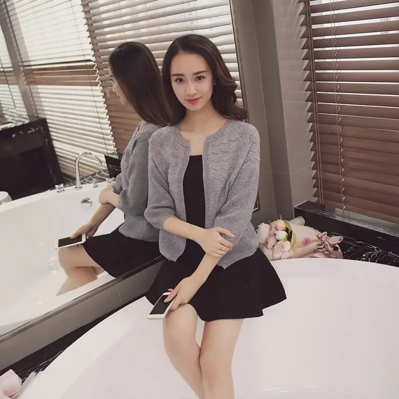 Новинка 2016 корейский осенний свитер карамельных цветов кардиганы женские