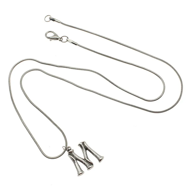 Модное и очаровательное женское ожерелье с 26 подвесками из бамбука в стиле