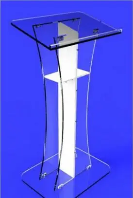 

FREE SHIPPING Acrylic / Podium / lectern / pulpit / Plexiglass / Lucite / clear with center cross