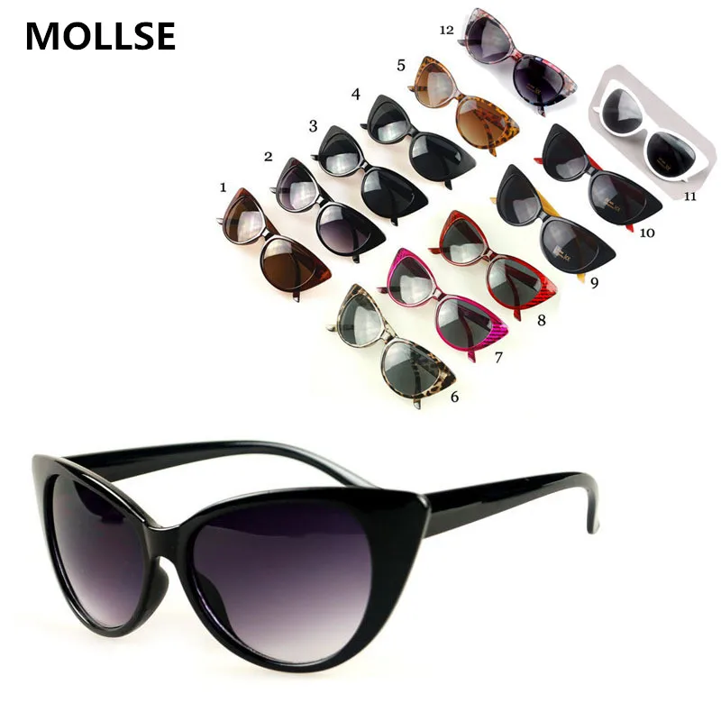 

New Luxury Brand Designer Cat Eye Sunglasses Women Vintage Cateye Female Retro Sun Glasses oculos gafas UV400 gafas de sol mujer