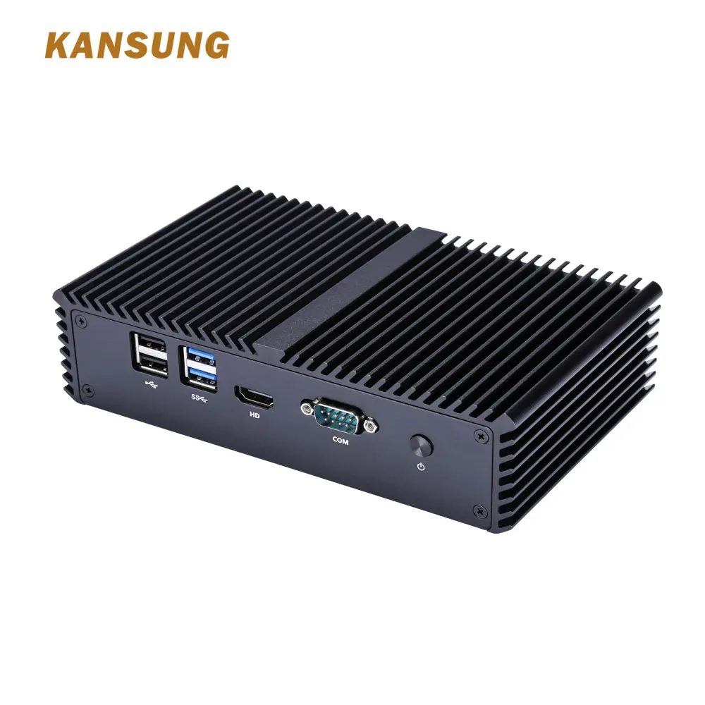 KANSUNG Mini PC Router Firewall 4 Gigabit LAN Micro X86 Computer Intel Pentium 3805U Windows 10 Ubuntu Linux Fanless Nettop | Компьютеры и