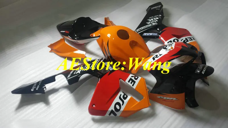 Набор обтекателей мотоцикла для HONDA CBR600RR F5 05 06 CBR 600RR 600 RR 2005 2006 ABS оранжевый черный