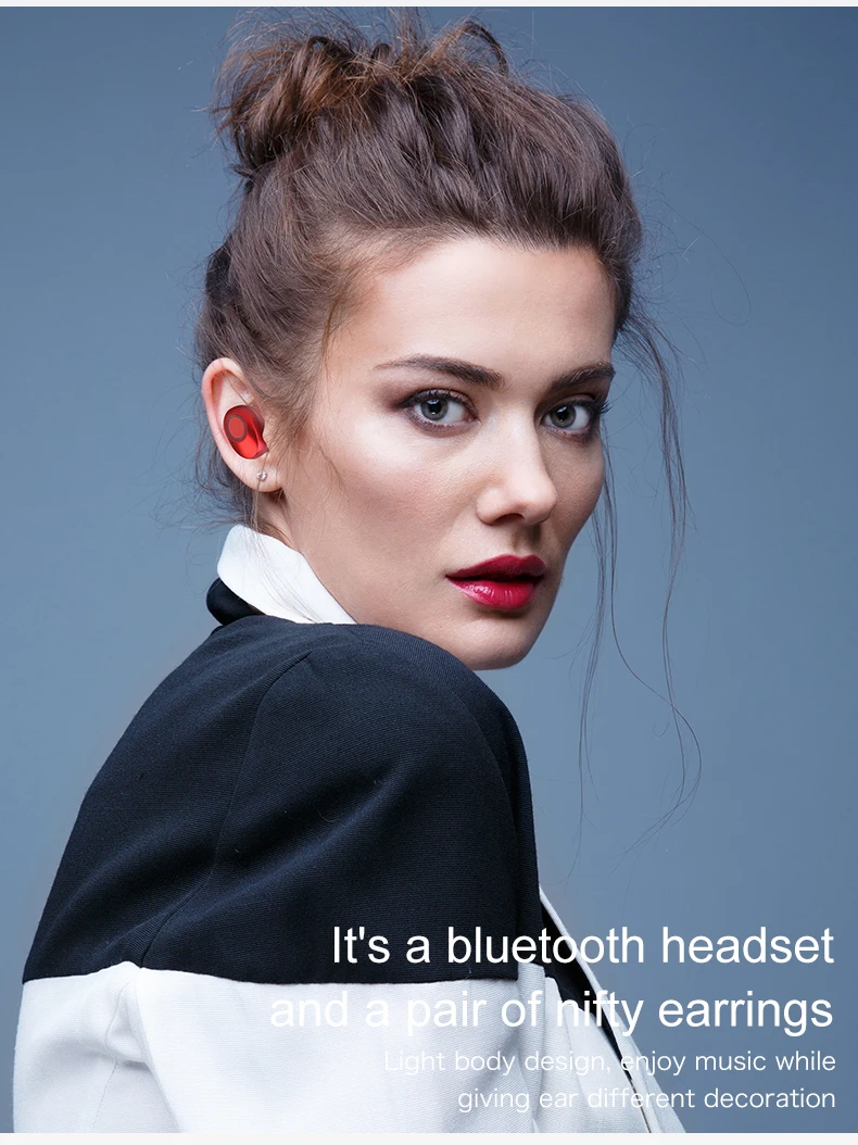 Наушники Bluetooth 5,0 настоящие Беспроводные стереонаушники с дисплеем питания зарядная коробка для iPhone X Xiaomi sony гарнитура