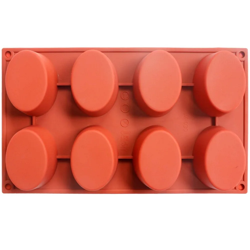 Форма для торта форма мыла 8 эллипса овальная силиконовая конфет шоколада|mould