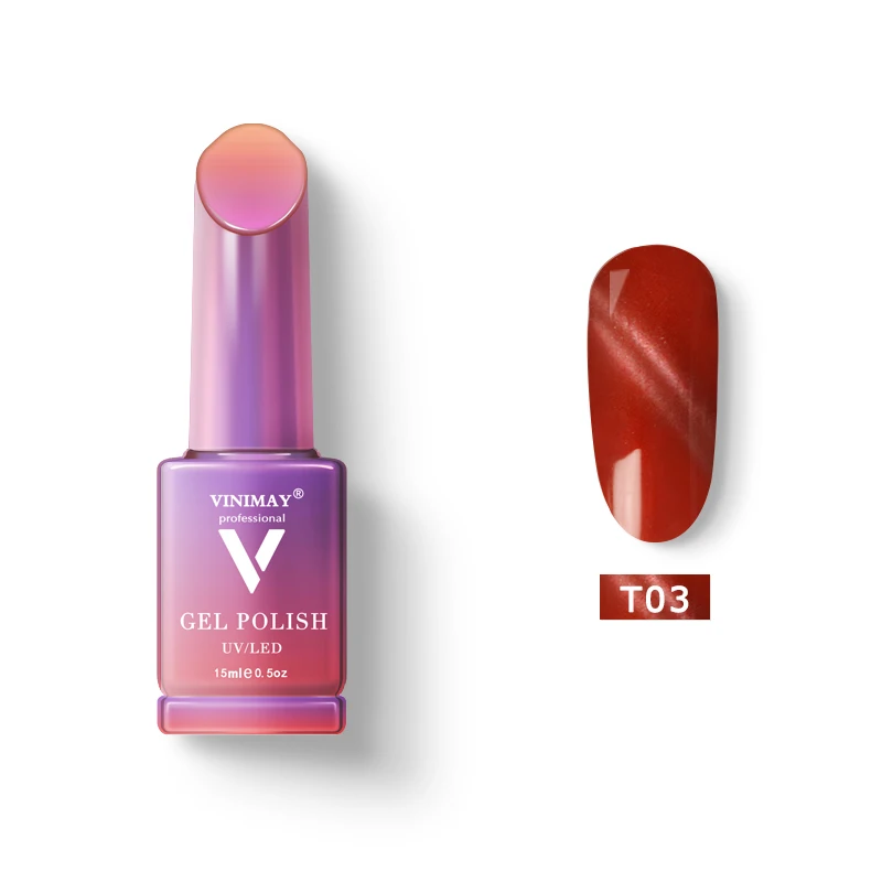 T03 VINIMAY Гель-лак для ногтей vernis полуперманентный УФ-Гель-лак для ногтей - Цвет: T03