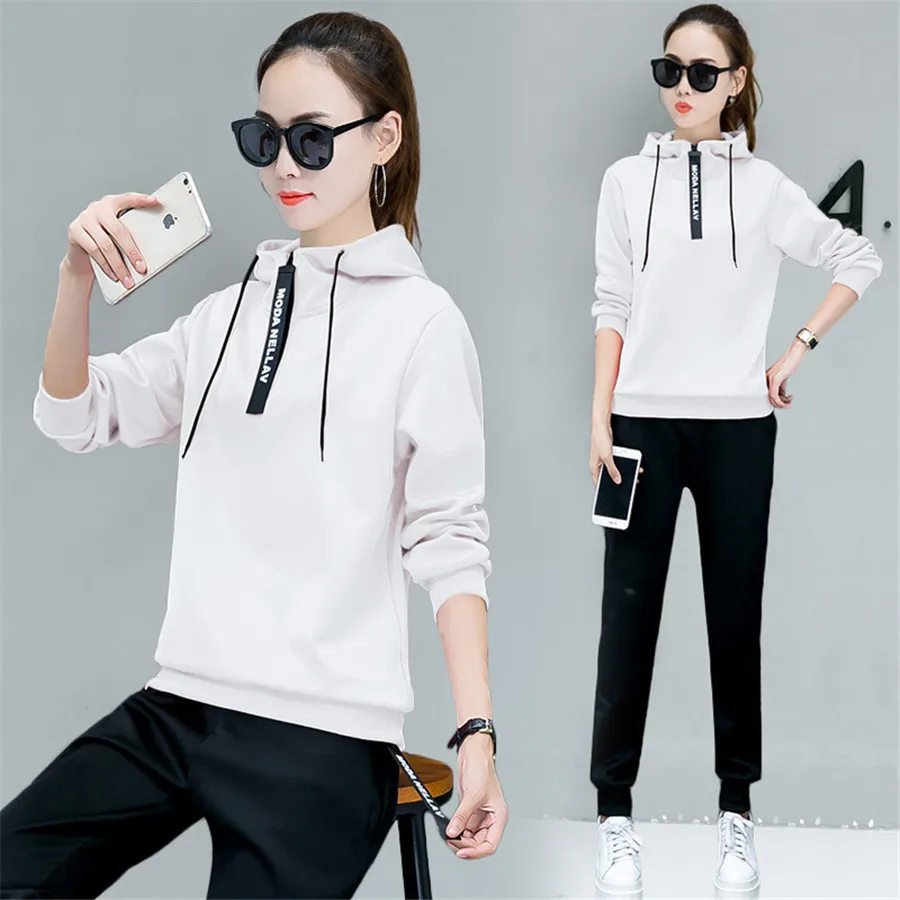 Женский спортивный костюм толстовка с капюшоном и шорты 2 шт. | Женская одежда