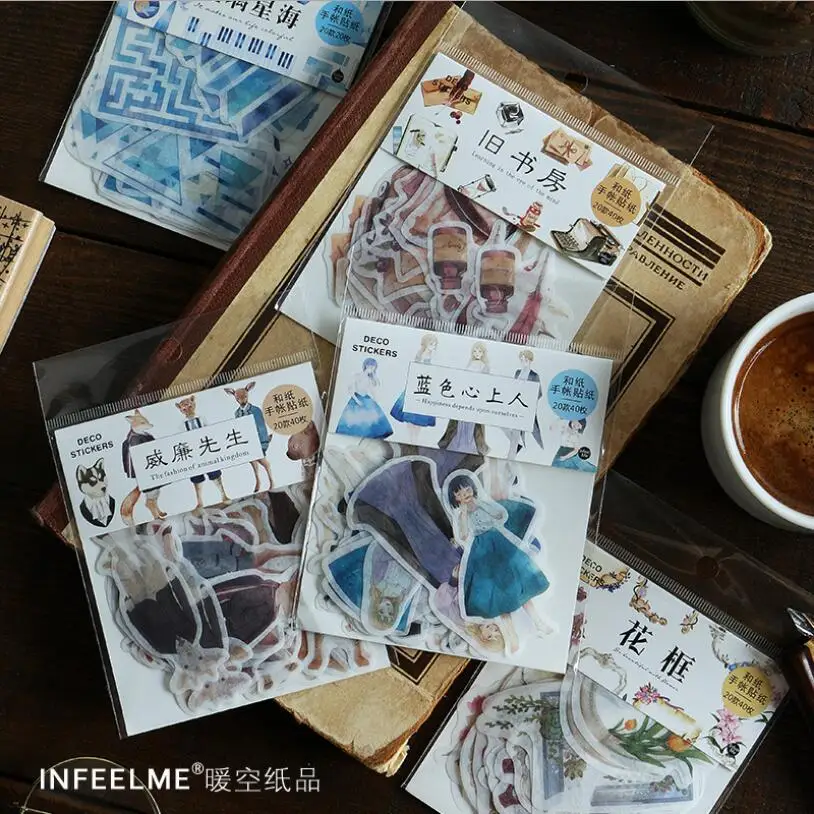 40 шт./лот цветочный обруч мини бумажная наклейка украшение сделай сам аблум пуля