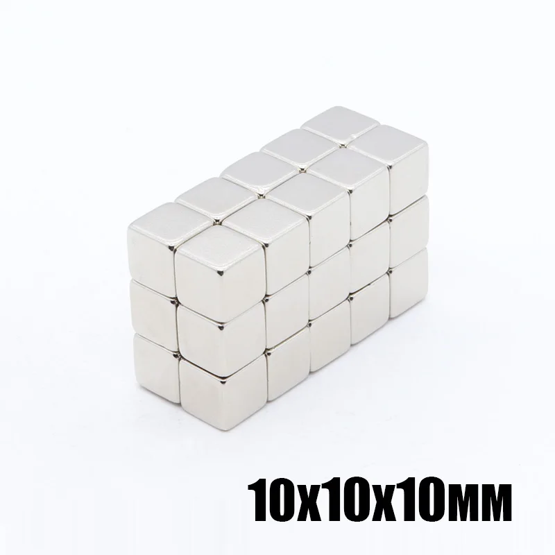 Супермощный редкоземельный постоянный магнит 10x10x10 мм N35 50 шт. небольшие блоки