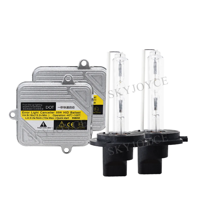 55 Вт автомобильный комплект HID DC 12 В Быстрый Яркий балласт 3000K желтый 4300K 6000K H1 H11 H3 H7