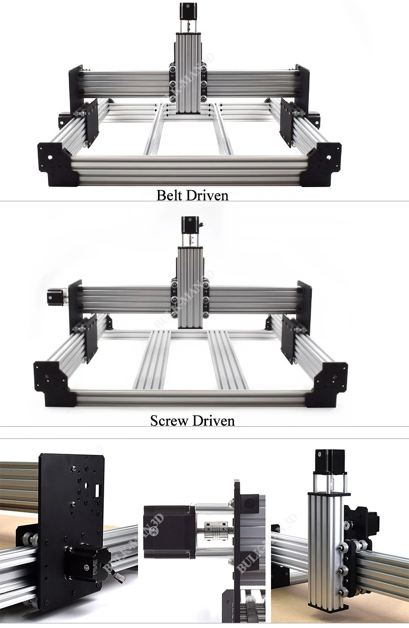 WorkBee CNC Комплект алюминиевых пластин, набор свинцовых винтов и ленточная версия для WorkBee CNC фрезерный станок, CNC гравировальный станок